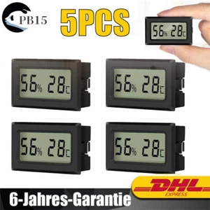 Mini Thermometer & Hygrometer Innen LCD Digital 2in1 Luftfeuchtigkeitsmesser - Bild 1 von 6
