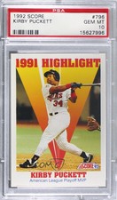 1992 Score 1991 Highlight Kirby Puckett #796 PSA 10 GEM MT HOF