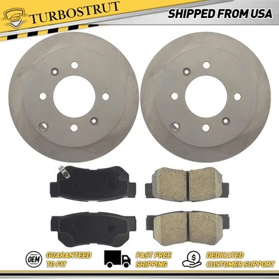 Rear OE Brake Rotors Brake Pads Kit for 1999-2001 Hyundai Sonata 2.5L - Image 1 of 2