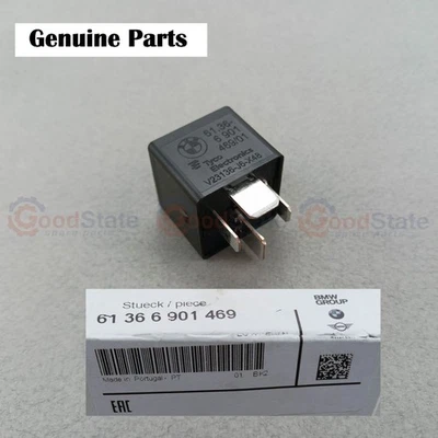 GENUINE BMW 1 Series E81 E82 E87 E88 2 Series Convertible 4 Pin 12V Relay Black - image 1 of 4