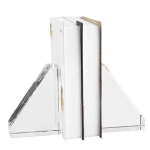 Decorative Bookends for Heavy Books, Set of 2, Modern Book Holders Stopper fo... - Foto 1 di 6