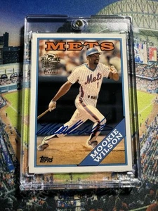 2004 Topps All Time Fan Favorites MOOKIE WILSON New York Mets AUTO - Picture 1 of 2
