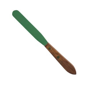 PTFE Coated Lab Spatula, 4" Blade Wood Handle, 7-3/4" Overall Length - Picture 1 of 1