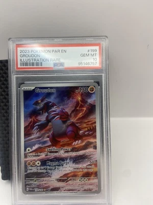 PSA 10 2023 Groudon 199 IR Paradox Rift Mint - Image 1 of 2
