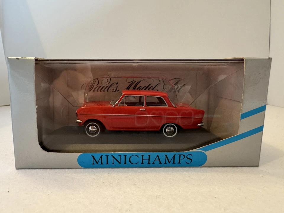 OPEL KADETT A ROSSO 430 043002 VINTAGE PRIMA SERIE CON BOX MINICHAMPS SCALA 1/43 - Immagine 1 di 4