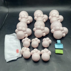 American Girl Doll 12 bolle di plastica rosa, portasapone e sapone pezzi di ricambio - Foto 1 di 16