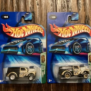 Hot Wheels T Hunt Morris Wagon both variants 1 chrome real riders other regular - Picture 1 of 6