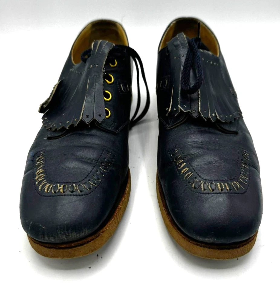 ECCO Women's Blue Leather Dress Oxford Shoes - Size: US 10 / Width: Narrow - Image 1 of 4