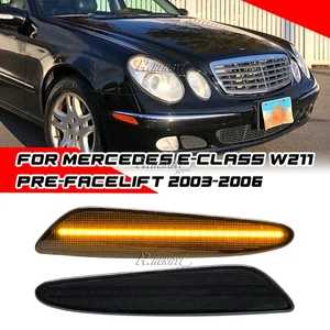 For 2003-2006 Mercedes Benz E-Class W211 Pre Smoked LED Front Side Marker Light - Bild 1 von 2