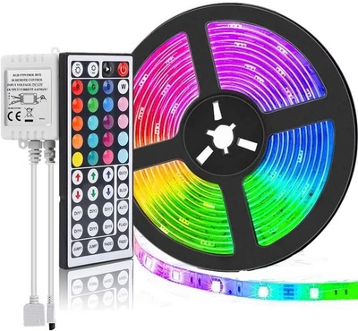 16.4ft 300LED Flexible SMD Strip Light RGB Remote Fairy Lights Room TV Party - Image 1 of 4
