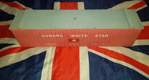 Cunard White Star Liverpool-Canadá-Nueva York Vintage Caja Contenedor Modelo - Imagen 1 de 8
