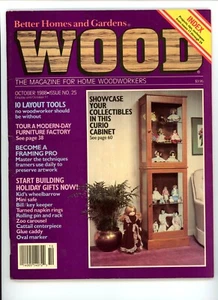 WOOD MAGAZINE October 1988 Vintage Start building holyday gifts Very good cond. - Picture 1 of 2