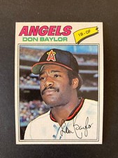 1977 Topps Set Break-DON BAYLOR Baseball Card#462 id#8 Angels Orioles A's