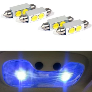 4 Blue LED 6 SMD Courtesy Interior Light Bulb Festoon Dome Lamp 42mm - Picture 1 of 5