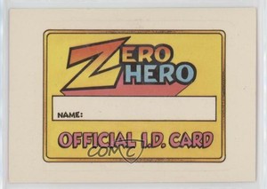 1983 General Mills Zero Heroes Official ID Card 3c7