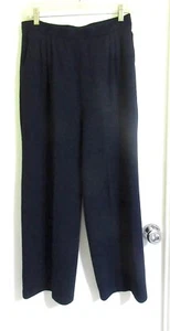 St. John 10 M Santana Knit Cropped Wide Leg Pants Navy Blue --Top! - Bild 1 von 4