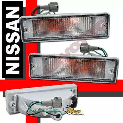 Luces de parachoques Euro transparentes para camioneta Nissan D21 88-97 88-95 Pathfinder Foto 1 de 1