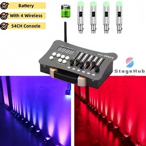 Mini DMX Controller 54CH Wireless Battery Console for DJ Wedding Stage Lighting - Picture 1 of 6