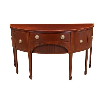 NVIN0507,尼亚加拉家具,复古 Demi Lune Baker 桃花心木餐具柜 — 第 1/4 张图片