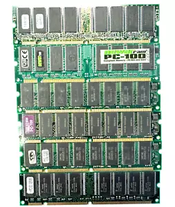 128MB PC100 168 pin SDRAM DIMM Non-ECC Unbuffered 3.3v SPD Desktop Memory RAM - Picture 1 of 1