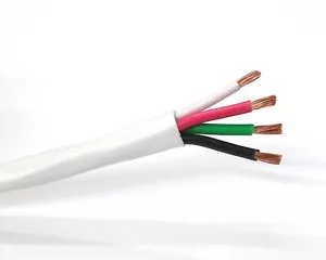 26' NUEVO 4 conductores calibre 14 (41/30) OFC altavoz de alta flexibilidad - ~ 4C 14AWG CMR (R48) - Imagen 1 de 2