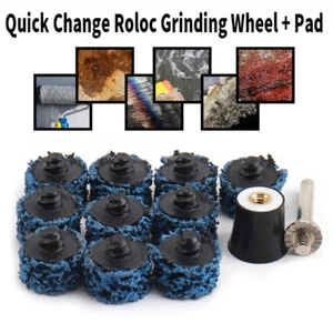 10Pcs 25mm Sanding Grinder Roll Lock Quick Change Strip Disc Set F Cleaning Tool - Picture 1 of 8