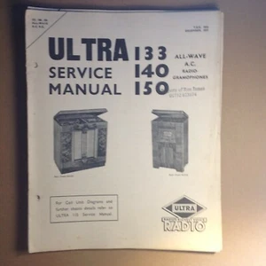 ultra 133/140/150 Service Manual TSD 1036 Pub 1937 - Bild 1 von 1