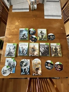 Large Lot Of 7 Video Games Xbox 360 Fighting Battle COD Assassins creed - Picture 1 of 2