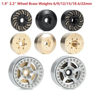 Brass 12mm Wheel Hex Hub for 1/10 RC Crawler 1.9" 2.2" Wheel Rim TRX4 SCX10 D90 - Image 1 of 4