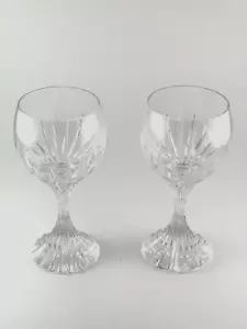 Set of 2 Baccarat Massena Medium Size 6.38” Tall Water / Wine Goblet - Picture 1 of 7