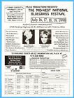 1998 Mid-West National Bluegrass Festival Ad Lima OH Ricky Skaggs Alison Krauss