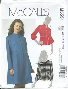 M 5531 Schnittmuster Trendy JACKEN Fab MANTEL Nähen Misses Gr. 4,6,8,10,12 UNGESCHNITTEN - Bild 1 von 1