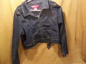 Goddess Ladies M Denim Jacket Zip Up - Picture 1 of 6