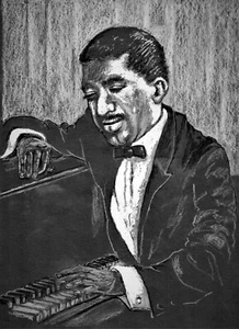 Jazz Pianist, New Orleans Jazz Artist, Piano Player, Jazz Player, Piano Jazz Art - Picture 1 of 2