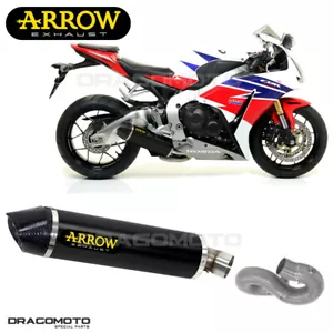 Exhaust HONDA CBR 1000 RR 2008 2009 ARROW ALU Black CC Kat INDY RACE - Picture 1 of 5