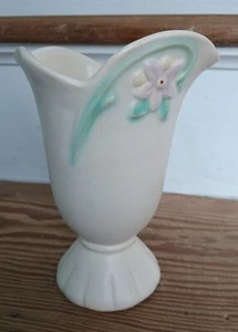 Weller Keramik F-3 Floral 7" Creme Vase USA  - Bild 1 von 9