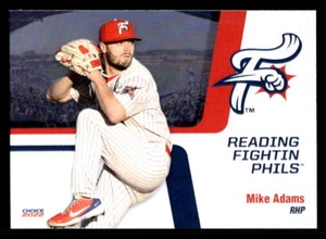 Mike Adams 2022 Choice Reading Fightin Phils #02 Reading Fightin Phils - Picture 1 of 2