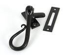 Smooth Black Finish Curved Tail Window Fastener Fitting With Mortice Plate
