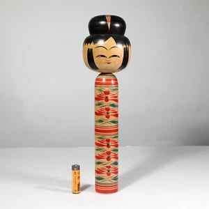 Master KOBAYASHI SADAO Kokeshi, Signed, HIJIORI School, Japan - Large 12" - Picture 1 of 21