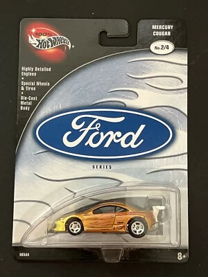 2002 100% Hot Wheels MERCURY CUSTOM COUGAR FORD Series 1:64 #2/4 Real Riders MOC - Image 1 of 4