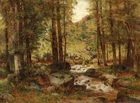 Art Giclee Printed Oil Painting Print Autumn Forest Scenery