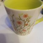 Starbucks 2007 Coffee Cup Mug Spring Green Flowers Floral Butterfly