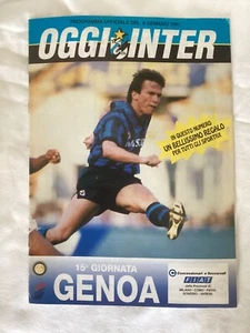 PROGRAMMA UFFICIALE CALCIO INTER F.C. - GENOA 6/1/1991 LOTHAR MATTHAUS - Imagen 1 de 5