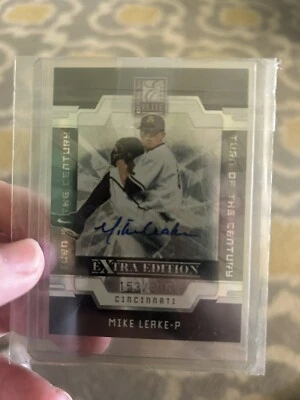 Tarjeta autografiada de Mike Leake Donrus Elite 2008 edición extra Foto 1 de 2