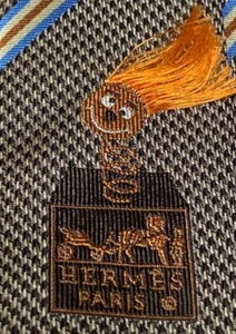HERMES TIE 339221T 100% Silk tie “Jack in the box” new in box without tag - Picture 1 of 6