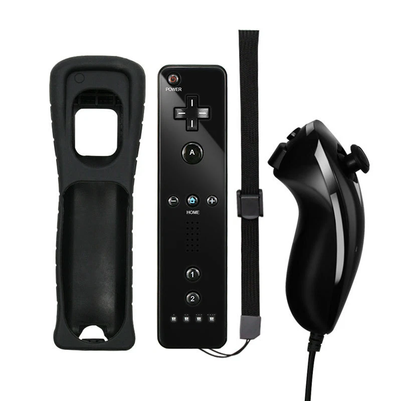 Remote Wiimote Nunchuck Controller Set Combo for Nintendo Wii/Wii U Game Console - Image 1 of 1