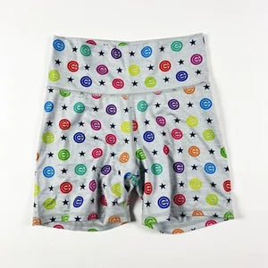 NEW Terez Chicago Cubs MLB Logo Rainbow Print Mini Lounge Bike Shorts M - Picture 1 of 3