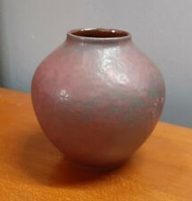 Mid Century Carstens Tonnieshof Small Vase 652-13 Salmon Pink & Green