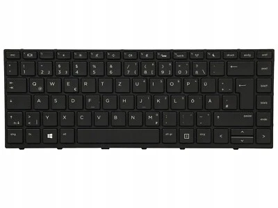 KEYBOARD HP 430 G5 440 445 G5 640 645 G4 X360 440 G1 BACKLIT  ORIGINAL GERMANY - Image 1 of 2