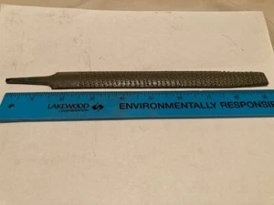 FLAT / ROUNDED 9 1/2" ROUGH CUT RASP WOOD FILE - NEW / OPEN BOX - Picture 1 of 7